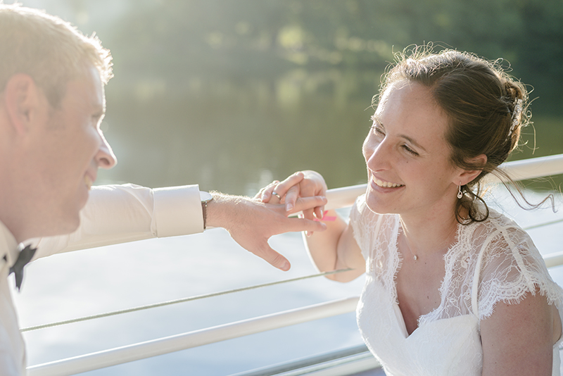 photographie couple de mariage sur l'erdre photographe mariage fine art Cédric Le Tutour